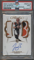 2020 Joe Burrow PSA 9 Flawless Rookie Dual Patch Auto #RDPAJB 2/6