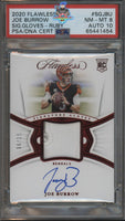 2020 Joe Burrow PSA 8 10 Flawless Ruby Rookie Patch Auto #SGJBU 6/15