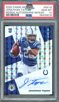 2020 Jonathan Taylor PSA 10 Mosaic Rookie Auto Mosaic #RA16