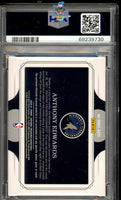 2020 Anthony Edwards PSA Authentic 10 Natl Treasures Triple Rke Patch Auto 78/99