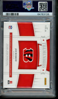 2020 Joe Burrow PSA 8 National Treasures Trem Treasures Rookie Relic 16/99
