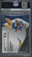 2020 Justin Herbert PSA 9 Spectra Rookie Patch Auto Neon Pink #203 13/25