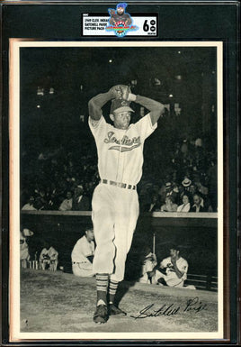 1949 Satchel Paige SGC 6 Clev Indians Team Issued Picture Pack Action #