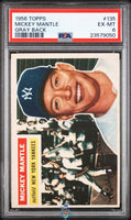 1956 Topps Mickey Mantle Gray Back #135 PSA 6 23579050