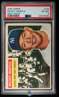 1956 Topps Mickey Mantle Gray Back #135 PSA 6 23579050