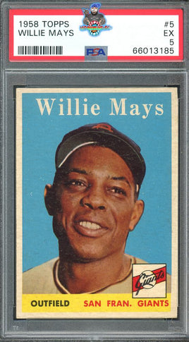 1958 Topps Willie Mays #5 PSA 5 66013185