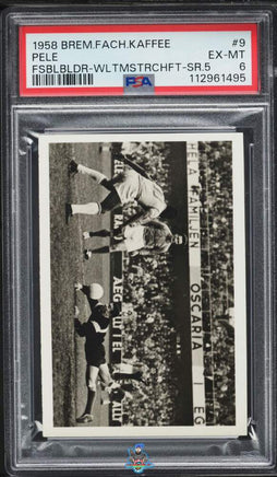 1958 Pele PSA 6 Bremer Fachring Fussballbilder Rookie #9