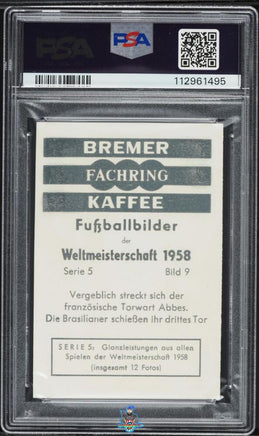 1958 Pele PSA 6 Bremer Fachring Fussballbilder Rookie #9