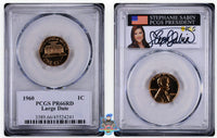 1960 Large Date 1C PCGS PR66 RD Stephanie Sabin Signature Label 45524232