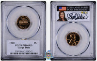 1960 Large Date 1C PCGS PR66 RD Stephanie Sabin Signature Label 45524232