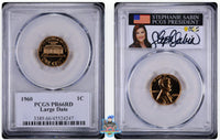 1960 Large Date 1C PCGS PR66 RD Stephanie Sabin Signature Label 45524232