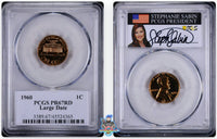 1960 Large Date 1C PCGS PR67 RD Stephanie Sabin Signature Label 45524359