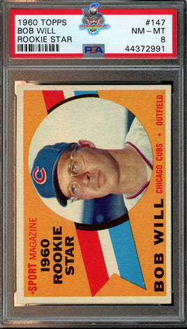 1960 Bob Will PSA 8 Topps #147
