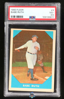 1960 Babe Ruth PSA 3 Fleer #3