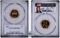 1961 1C PCGS PR67 RD Stephanie Sabin Signature Label 45522924