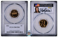 1961 1C PCGS PR67 RD Stephanie Sabin Signature Label 45522924