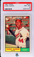 1961 Hank Aaron PSA 8 Topps #415