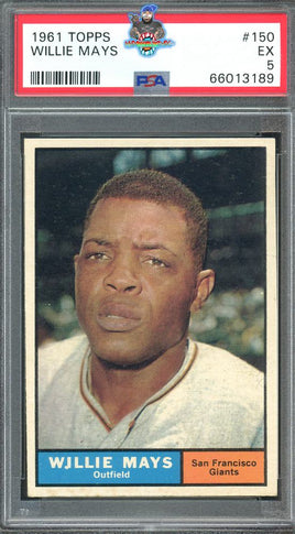 1961 Willie Mays PSA 5 Topps #150