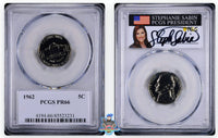 1962 5C PCGS PR66 Stephanie Sabin Signature Label 45523227