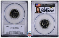 1962 5C PCGS PR66 Stephanie Sabin Signature Label 45523227