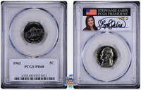 1962 5C PCGS PR68 Stephanie Sabin Signature Label 45523420