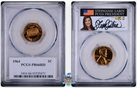 1964 1C PCGS PR66 RD Stephanie Sabin Signature Label 45529470