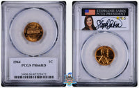 1964 1C PCGS PR66 RD Stephanie Sabin Signature Label 45529470