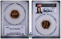 1964 1C PCGS PR66 RD Stephanie Sabin Signature Label 45529470