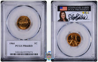 1964 1C PCGS PR66 RD Stephanie Sabin Signature Label 45529470