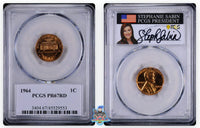 1964 1C PCGS PR67 RD Stephanie Sabin Signature Label 45529554