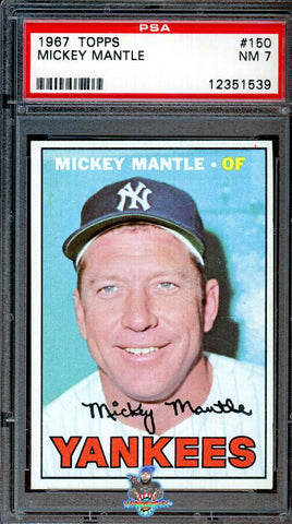 1967 Topps Mickey Mantle #150 PSA 7 12351539