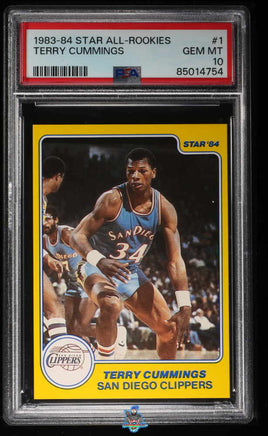 1983-84 Star All-Rookies Terry Cummings #1 PSA 10 85014754