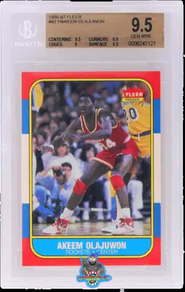 1986 Fleer Hakeem Olajuwon #82 BGS 9.5 0006247127