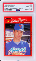 1990 Nolan Ryan Donuss 5000 K Correct Back #659