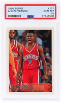 1996 Allen Iverson PSA 10 Topps #171