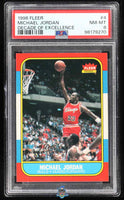 1996 Fleer Michael Jordan Decade of Excellence #4 PSA 8