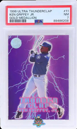 1996 Ken Griffey Jr. PSA 7 Ultra Thunderclap Gold Medallion #11