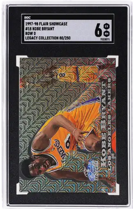 1997 Flair Showcase Legacy Collection Row 0 Kobe Bryant #18 80 of 250 SGC 6 7533071