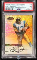 1999 Kurt Warner PSA 7 Playoff Contenders Select Skills Finesse Gold #146 /1