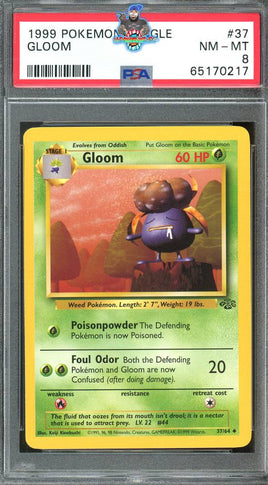 1999 Pokemon Jungle Gloom #37 PSA 8 65170217