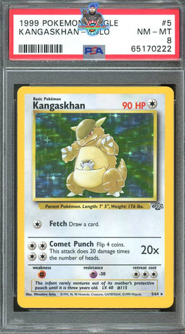 1999 Pokemon Jungle Kangaskhan - Holo #5 PSA 8 65170222