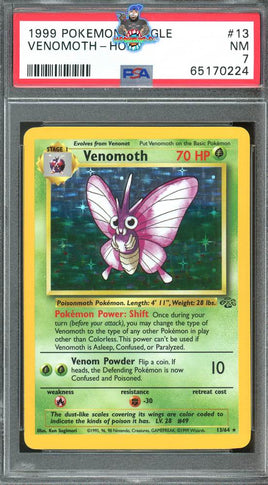 1999 Pokemon Jungle Venomoth-Holo #13 PSA 7 65170224