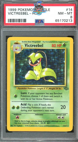 1999 Pokemon Jungle Victreebel-Holo #14 PSA 8 65170213