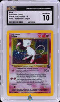 1999 Pokemon Promo Pokemon League Holo Mew #9 CGC 10 40673395036