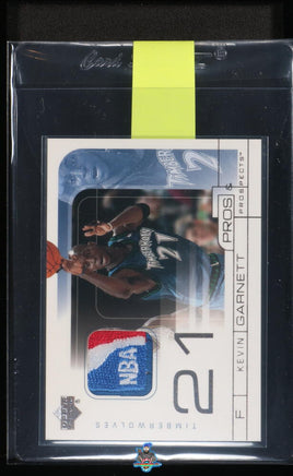 2001 Upper Deck Pros and Prospects Kevin Garnett Logoman #KG 1 of 1 UG