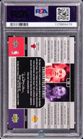 2002 Kobe Bryant Jayson Williams PSA 8 UD Inspirations Dual Signed Card 43/275