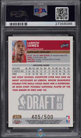 2003 Topps Chrome Black Refractor LeBron James ROOKIE 405 of 500 #111 PSA 9 27358086