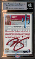 2003 LeBron James BGS Authentic Topps Chrome Luke the Cardist #111