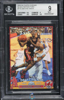 2003 Dwayne Wade BGS 9 Topps Chrome Black Refractor #115 93/500
