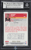2003 Dwayne Wade BGS 9 Topps Chrome Black Refractor #115 93/500